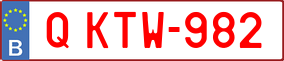 Trailer License Plate